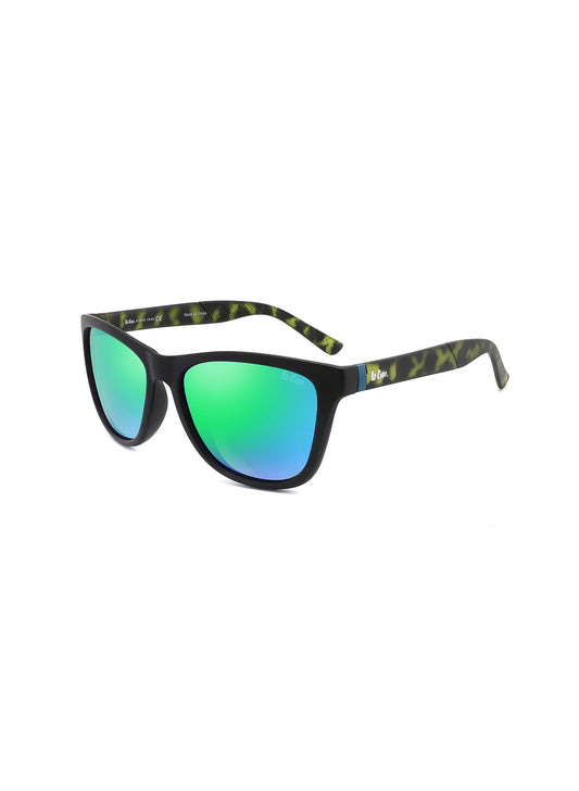 LC1039C03 - Blue Revo Lens - DEMI Plastic Frame - Sunglasses