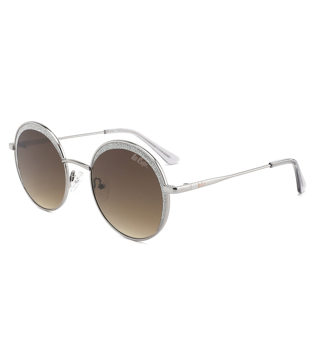 LC1014C02 - Grad Brown - Silver Metal Frame - Sunglasses
