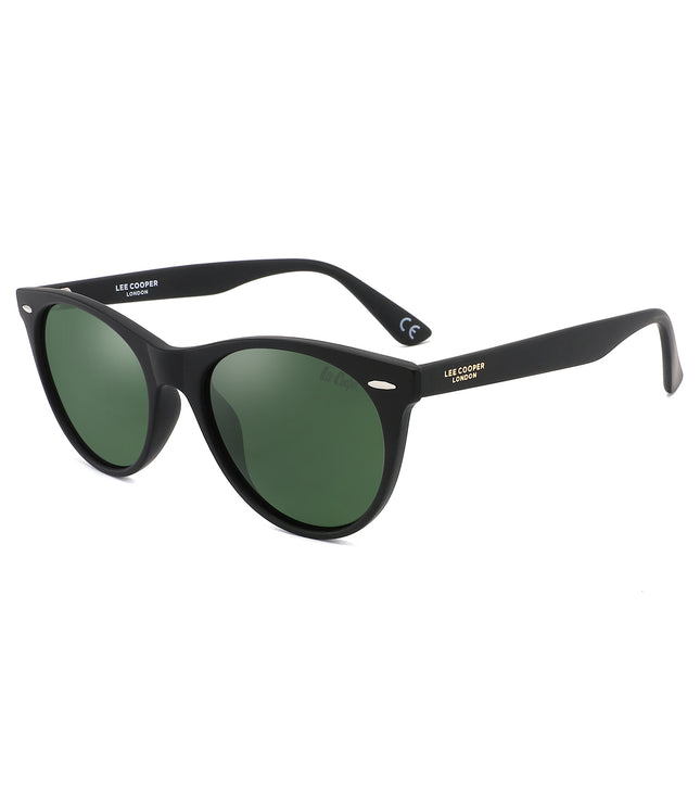 LC1002C03 - Green Lens - Black Full-Frame - Sunglasses