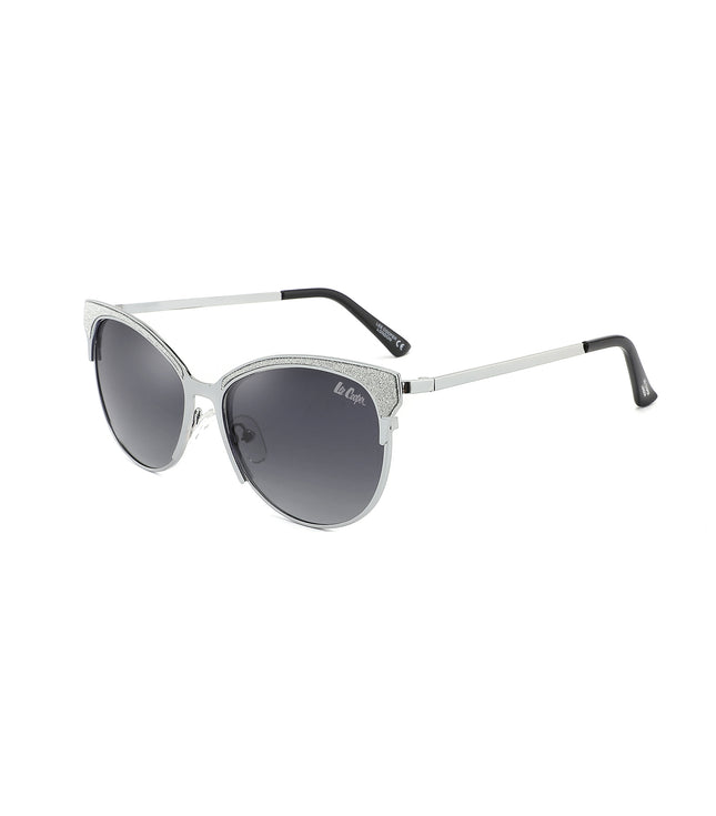 LC1031C01 - Gradient Grey Tint - Silver Metal Frame - Sunglasses