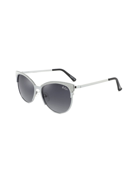 LC1031C01 - Gradient Grey Tint - Silver Metal Frame - Sunglasses