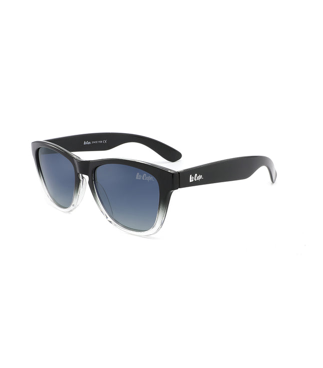 LC1038C02 - Gradient Blue Lens - Black Plastic Frame - Sunglasses