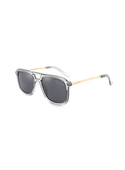 LC1023C01 - Grey Lens - Transparent Gray Plastic Frame - Sunglasses