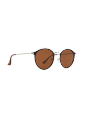 LC1025C03 - Classic Brown Lens - Black Stainless Steel Frame - Sunglasses