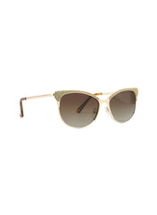 LC1031C02 - Gradient Brown Tint - Gold Metal Frame - Sunglasses