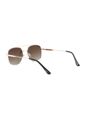 LC1032C03 - Gradient Brown Tint - Gold Metal Frame - Sunglasses