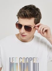 LC1016C02 - Gradient Brown - Luxurious Gold Frame - Sunglasses