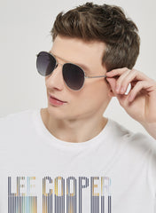 LC1017C02 - Gradient Black - Silver Frame - Sunglasses