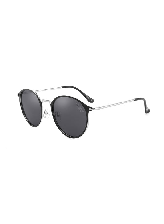 LC1025C02 - Classic Gray Lens - Black Stainless Steel Frame - Sunglasses