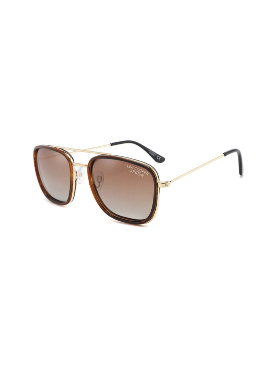 LC1022C03 - Gr. Brown Tint - Dark Brown Plastic Frame - Sunglasses