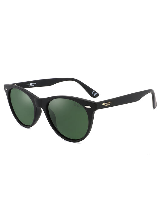 LC1002C03 - Green Lens - Black Full-Frame - Sunglasses