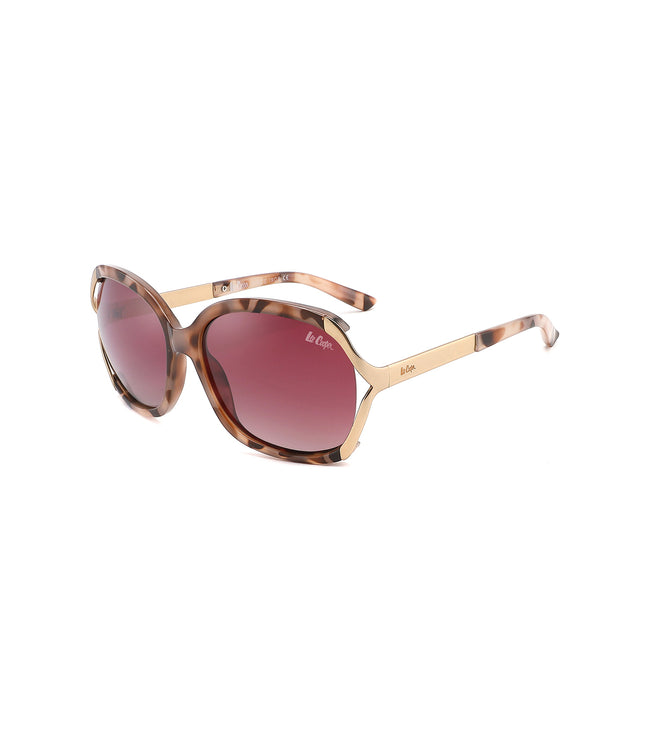 LC1027C01 - Gradient Grey Lens - Brown Demi-Colored Frame (Plastic and Metal Blend) - Sunglasses