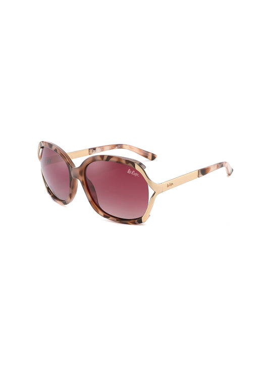 LC1027C01 - Gradient Grey Lens - Brown Demi-Colored Frame (Plastic and Metal Blend) - Sunglasses