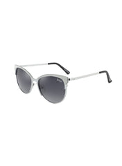 LC1031C01 - Gradient Grey Tint - Silver Metal Frame - Sunglasses