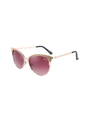 LC1031C03 - Gradient Pink Tint - Gold Metal Frame - Sunglasses