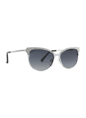 LC1031C01 - Gradient Grey Tint - Silver Metal Frame - Sunglasses