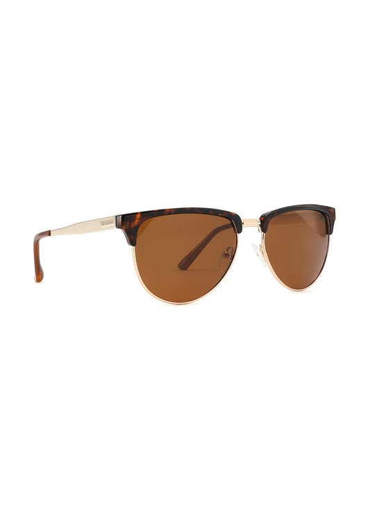 LC1026C03 - Warm Brown Lens - Demi-Colored Plastic Frame - Sunglasses