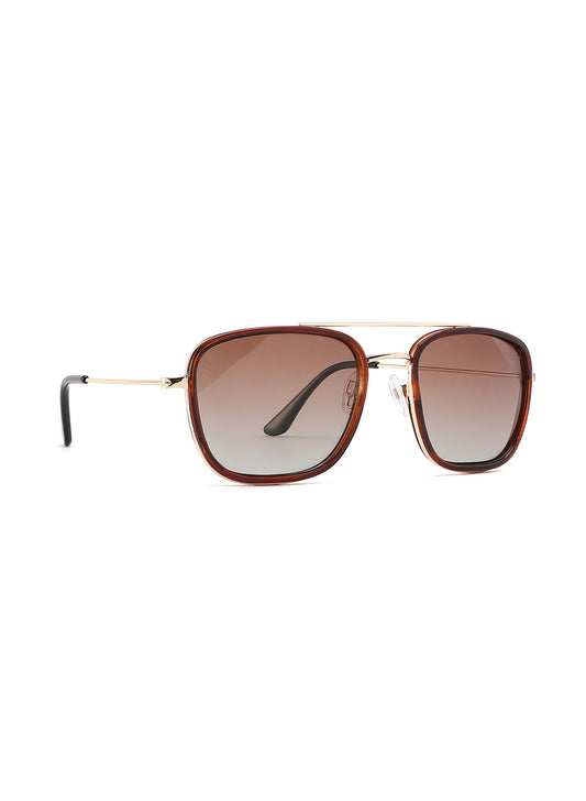 LC1022C03 - Gr. Brown Tint - Dark Brown Plastic Frame - Sunglasses