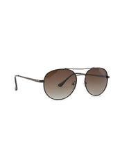 LC1035C03 - Gradient Brown Tint - Brown Metal Frame - Sunglasses