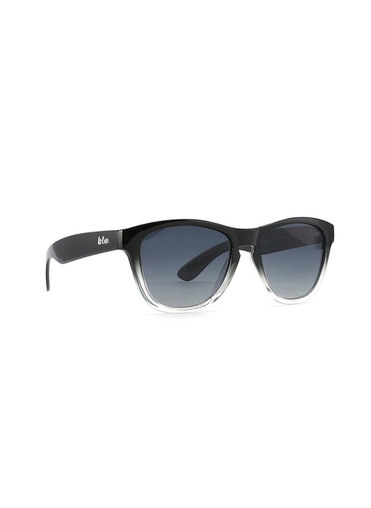 LC1038C02 - Gradient Blue Lens - Black Plastic Frame - Sunglasses