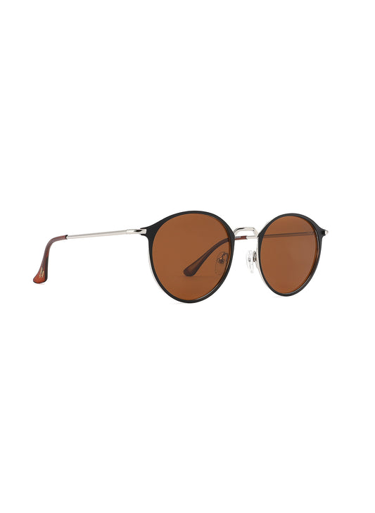 LC1025C03 - Classic Brown Lens - Black Stainless Steel Frame - Sunglasses