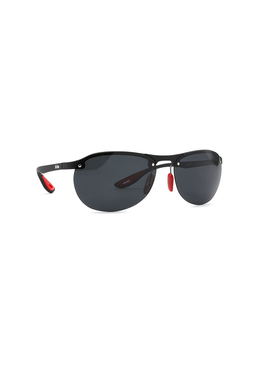 LC1020C01 - Sleek Single Black Lens - Matt Black Frame - Sunglasses
