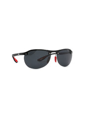 LC1020C01 - Sleek Single Black Lens - Matt Black Frame - Sunglasses
