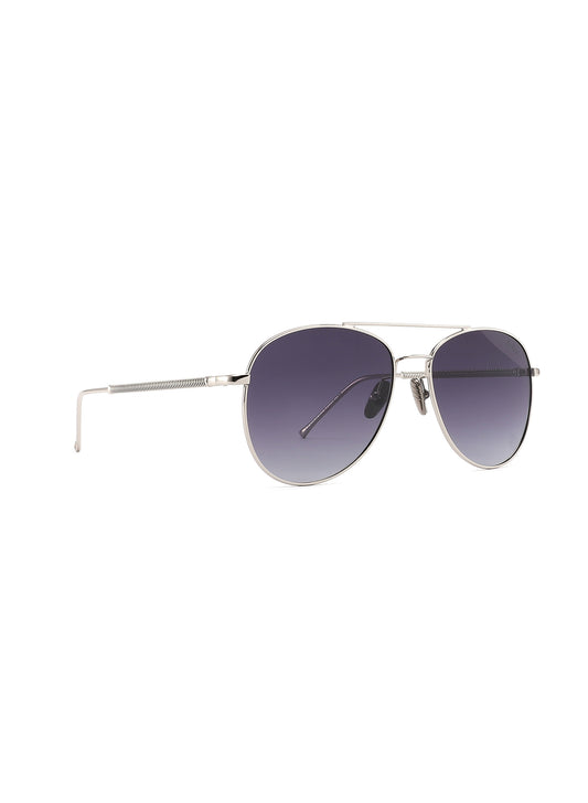 LC1017C02 - Gradient Black - Silver Frame - Sunglasses
