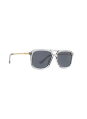 LC1023C01 - Grey Lens - Transparent Gray Plastic Frame - Sunglasses
