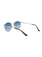 LC1025C01 - Gr. Blue Lens - Blue Stainless Steel Frame - Sunglasses
