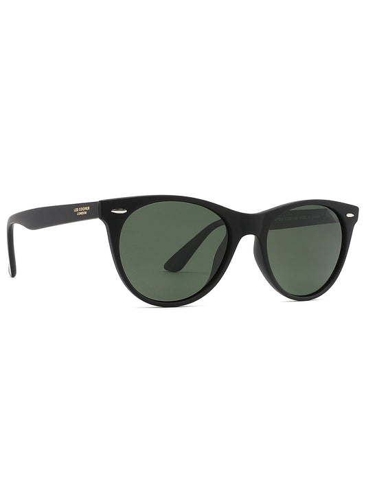 LC1002C03 - Green Lens - Black Full-Frame - Sunglasses