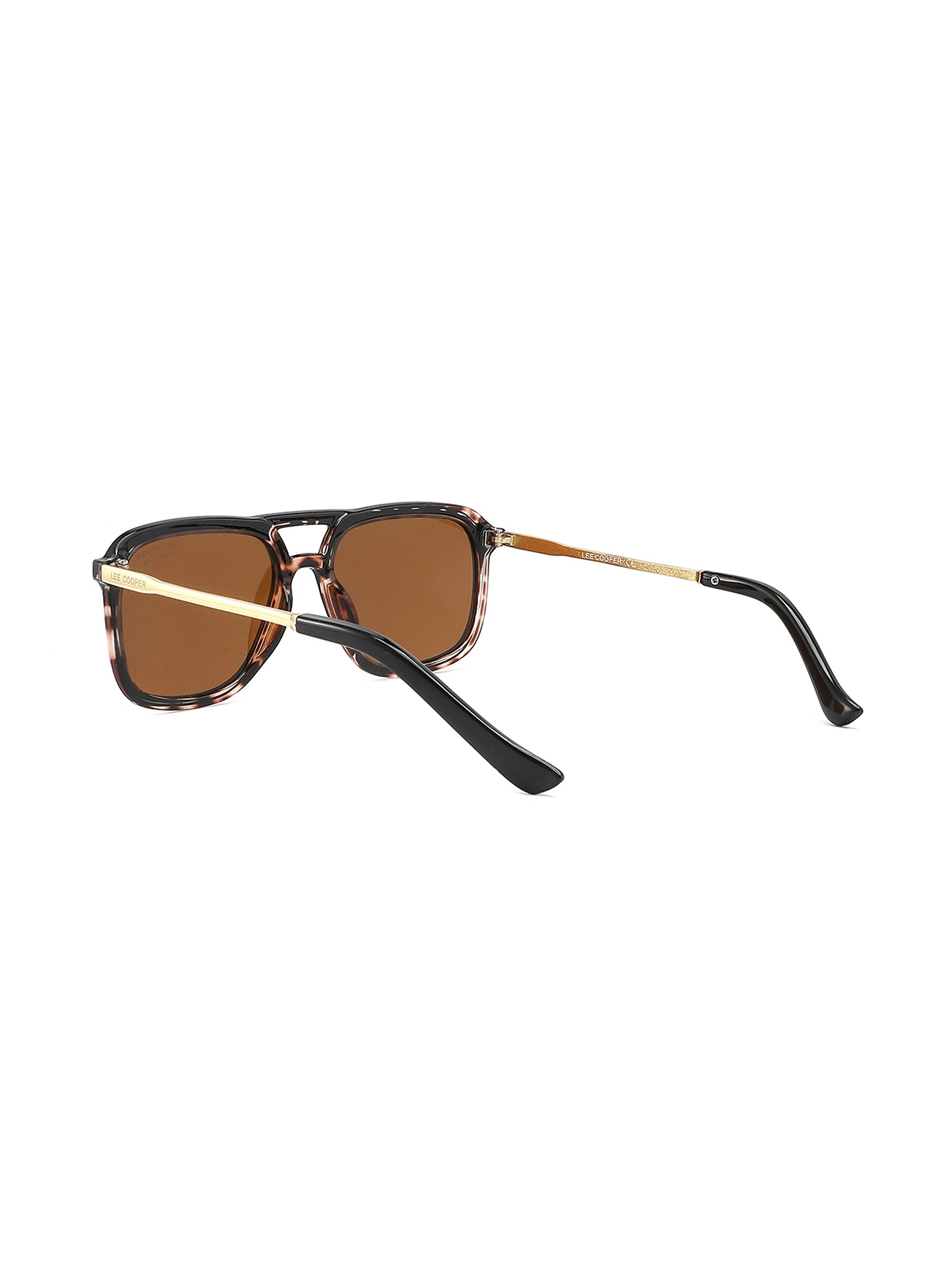 LC1023C03 - Brown Lens - Demi-Colored Plastic Frame - Sunglasses
