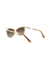 LC1031C02 - Gradient Brown Tint - Gold Metal Frame - Sunglasses