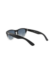 LC1038C02 - Gradient Blue Lens - Black Plastic Frame - Sunglasses