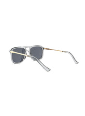 LC1023C01 - Grey Lens - Transparent Gray Plastic Frame - Sunglasses