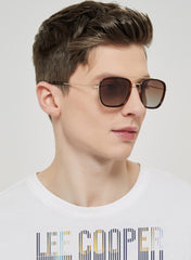 LC1022C03 - Gr. Brown Tint - Dark Brown Plastic Frame - Sunglasses