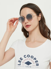 LC1014C01 - Gradient Grey - Gold Metal Frame - Sunglasses