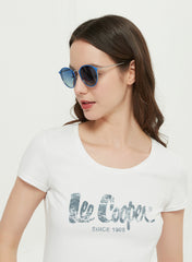 LC1025C01 - Gr. Blue Lens - Blue Stainless Steel Frame - Sunglasses
