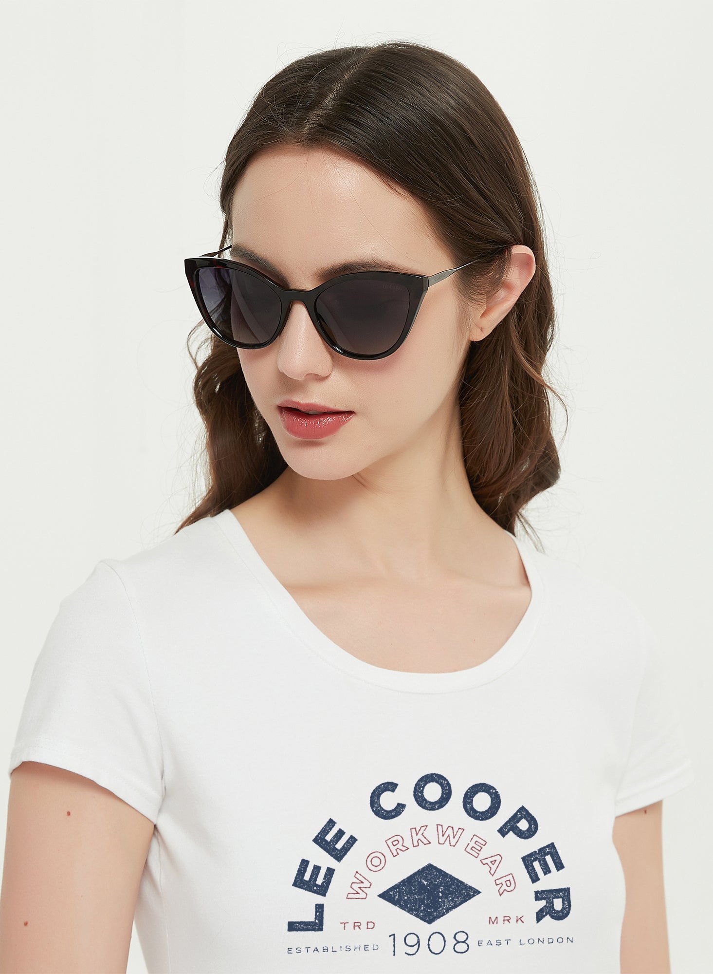 LC1004C01 - Gr.Grey Lens - Black Plastic Frame - Sunglasses
