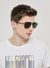 LC1024C02 - G15 Lens - Black Stainless Steel Frame - Sunglasses