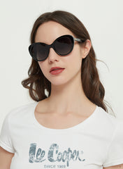 LC1007C01 - Gr.Grey Lens - Black Plastic Frame - Sunglasses