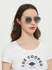 LC1014C01 - Gradient Grey - Gold Metal Frame - Sunglasses