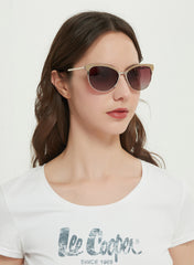 LC1031C03 - Gradient Pink Tint - Gold Metal Frame - Sunglasses