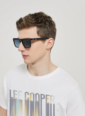 LC1021C03 - Gr. Blue Lens - Shiny Black Frame - Sunglasses