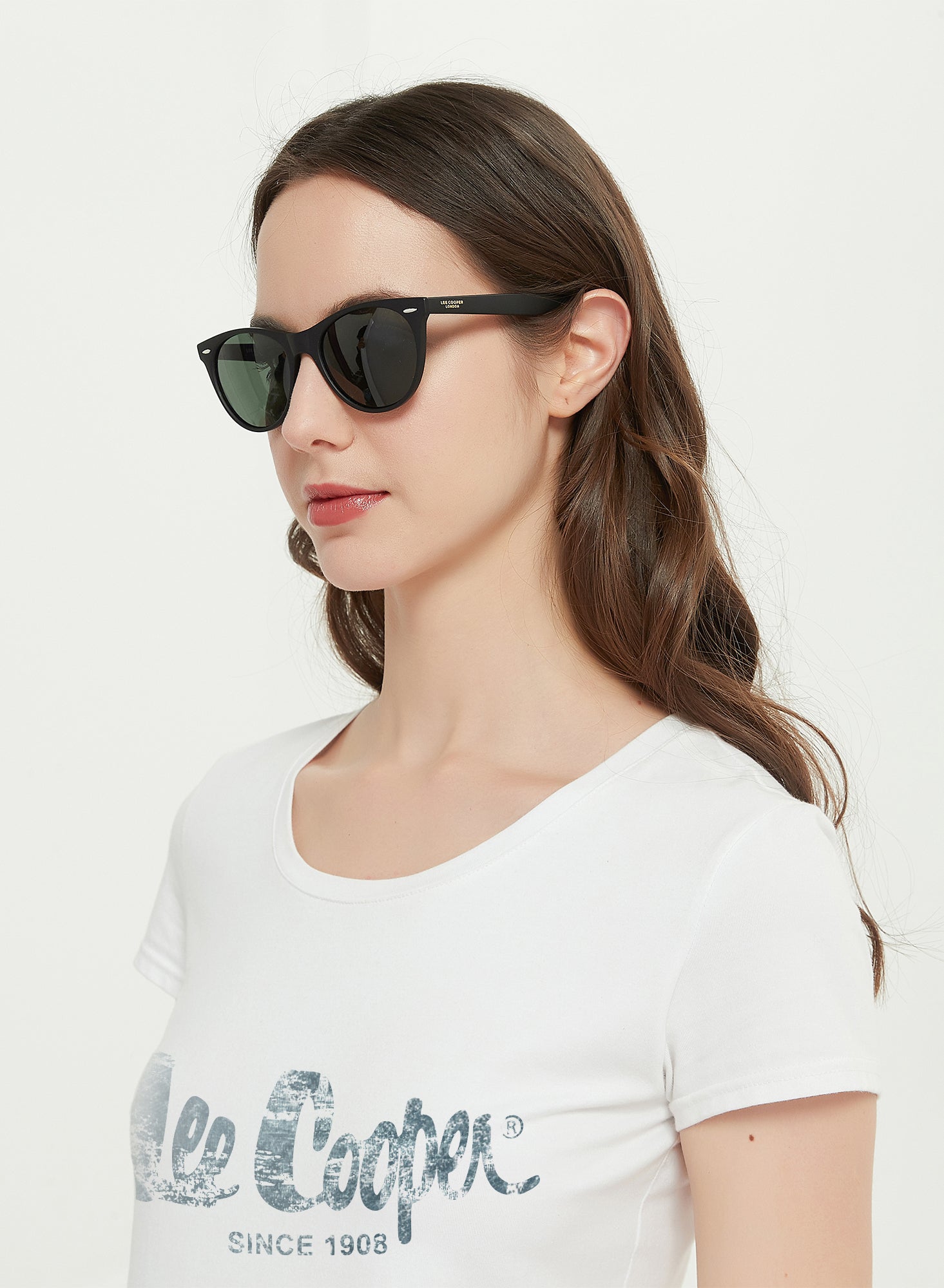 LC1002C03 - Green Lens - Black Full-Frame - Sunglasses