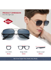 LC1029C02 - Classic Gray Lens - Black Frame - Sunglasses
