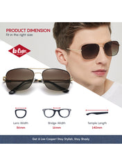 LC1029C03 - Brown Lens - Brown Frame - Sunglasses