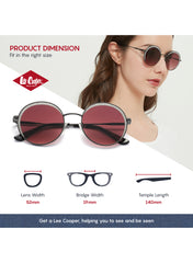 LC1014C03 - Grad Pink - GUN Metal Frame - Sunglasses