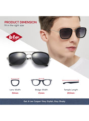 LC1022C01 - Gray Lens - Black Frame - Sunglasses