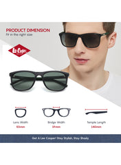 LC1040C01 - Gradient Green Lens - Green Frame - Sunglasses